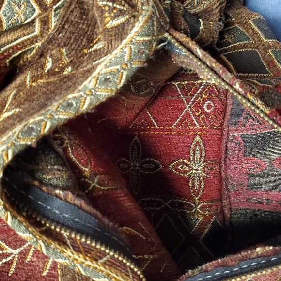 Host Pick! Vintage Backpack, Floral with Fall Colors - Picture 4 of 9